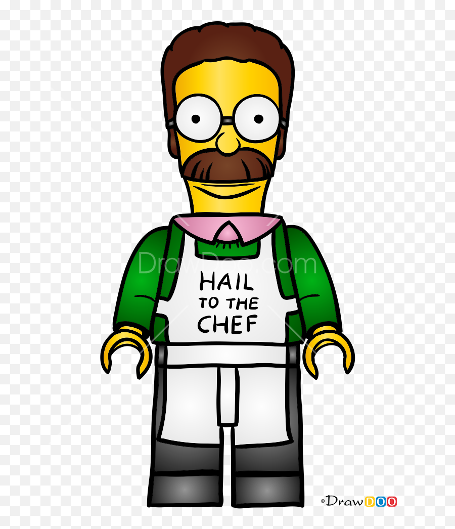 How To Draw Ned Flanders Lego Simpsons - Cartoon Png,Ned Flanders Png