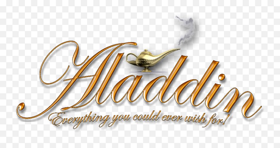 Aladdin Family Pantomime Script - Calligraphy Png,Aladdin Logo Png