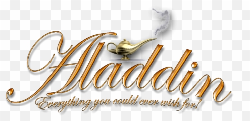 Aladdin Family Pantomime Script - Calligraphy Png,Aladdin Logo Png