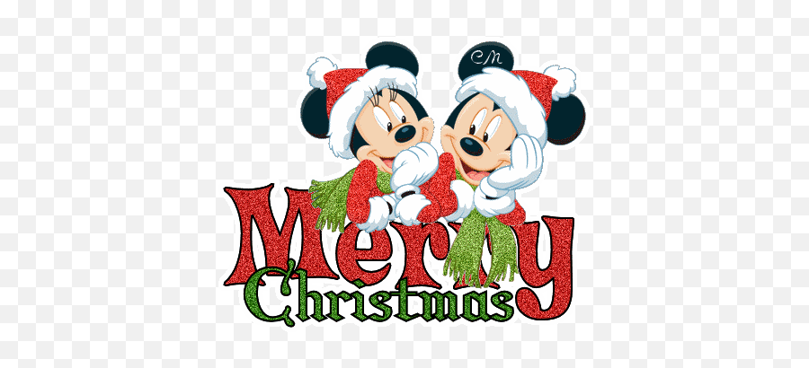 Animated Disney Christmas Clipart - Merry Christmas From Disney Png,Christmas Lights Gif Png