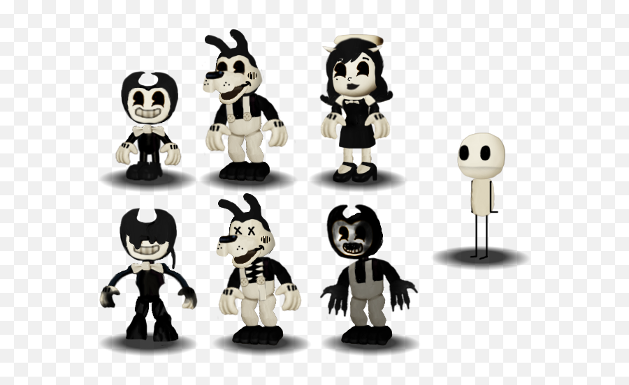Bendy And The Ink Machine Flashcards - Bendy The Ink Machine Characters Png,Bendy Png