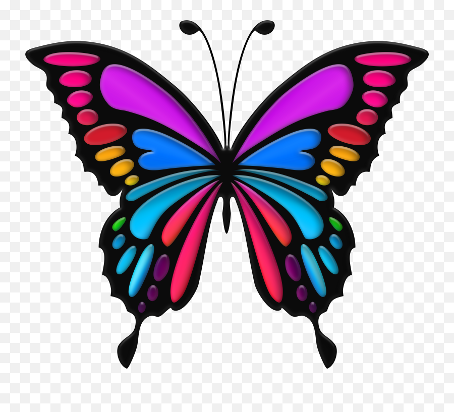 Free Png Download Colorful Butterfly Clipart Photo - Butterfly Clipart Transparent Background,Butterfly Transparent Background