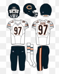 Chicago Bears Road Uniform - National Football League Nfl Chicago Bears Home Uniform Png,Chicago Bears Png