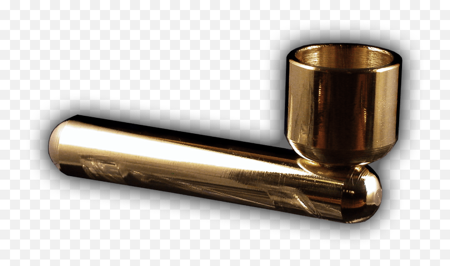 Quality Metal Smoking Pipes Two Buds Pipe - Metal Brass Smoking Pipe Png,Gold Smoke Png