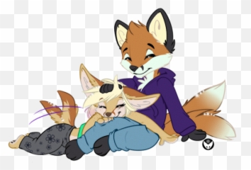 Png Images Vector Psd Clipart - Furry Couple Art Cuddles,Furry Png