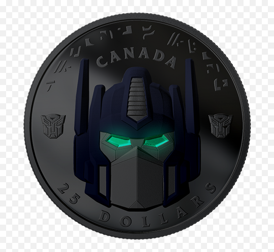 2019 Canadian 25 Transformers Optimus Prime - Fine Silver Coloured Coin Transformers Png,Optimus Prime Logo