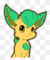 Download A Shiny Leafeon I Drew For An Art Trade - Fictional Character png
