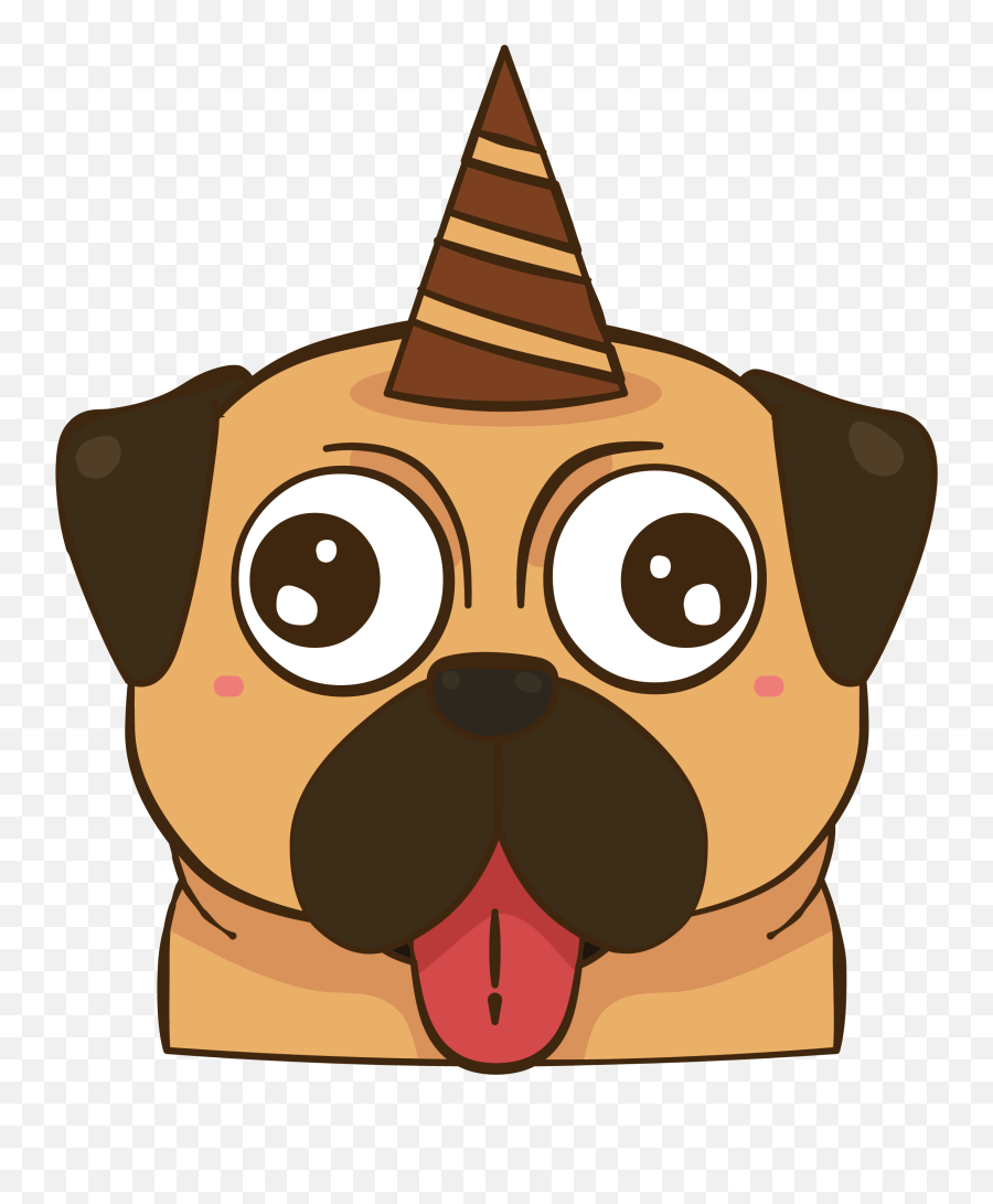 Pets Clipart Pug Transparent - Cartoon Birthday Pug Png,Pug Transparent