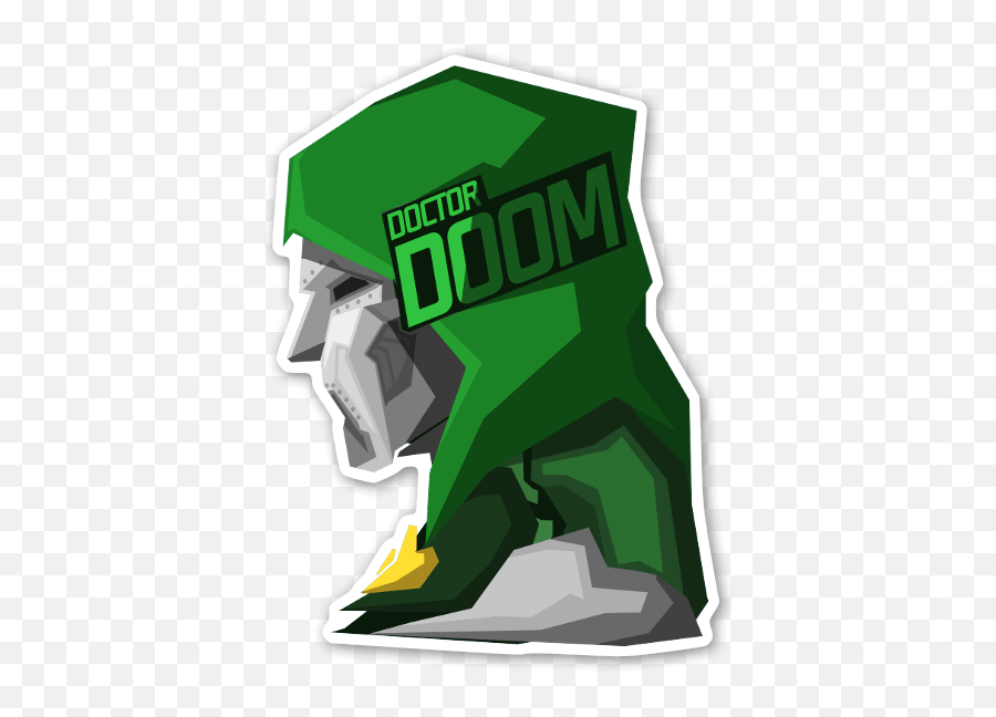 Doctor Doom - Stickerapp Minimalist Doom Wallpaper 4k Png,Doctor Doom Png -  free transparent png images 