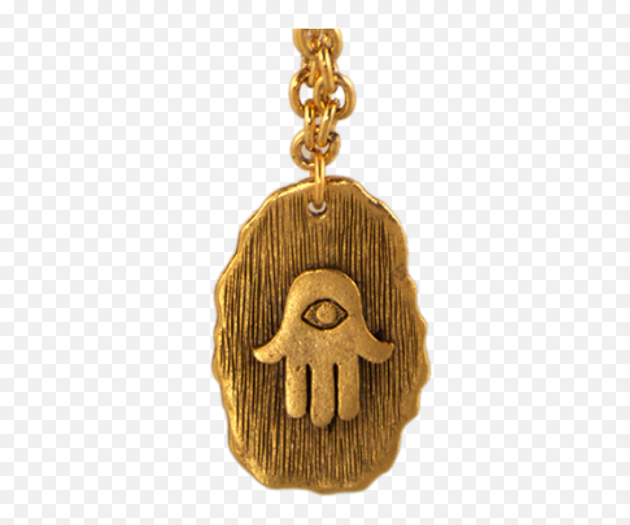 Hamsa Charm Necklace - Solid Png,Hamsa Png