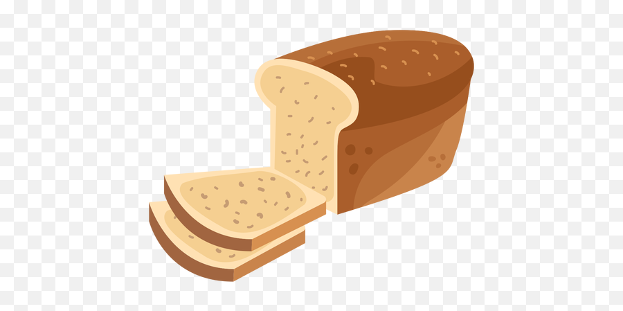 Bread Loaf Slice Flat - Bread Png Vector Slice,Bread Slice Png