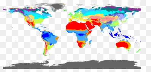 Köppen - High Resolution Simple World Map png