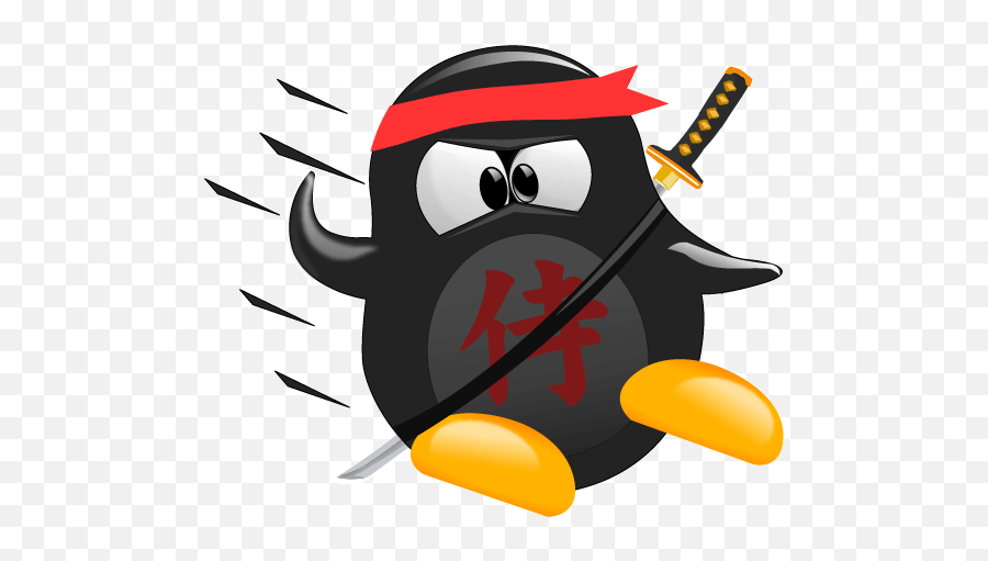 Tux Ninja Penguins Character Concept - Fictional Character Png,Tux Logo