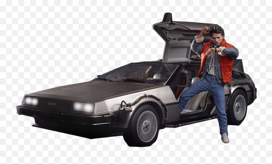 Back To The Future Car Transparent U0026 Png Clipart Free - Delorean Back To The Future Michael J Fox,Back Of Car Png