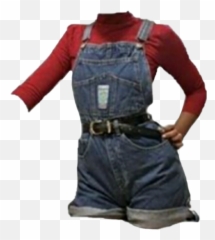 Outfit - Overall Shorts With Belt Png,Overalls Png