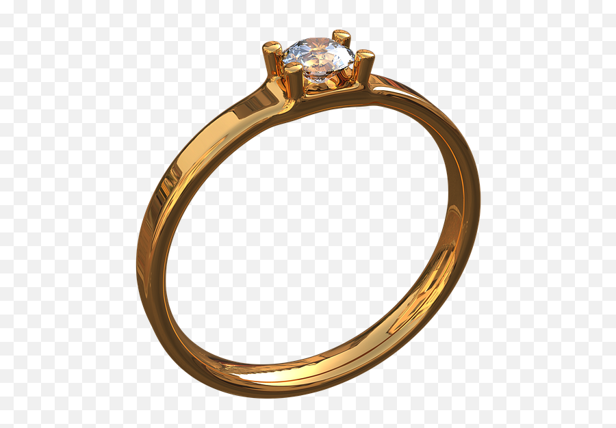 Download Gold Ring With Eye Ornament - Engagement Ring Png,Gold Ring Png