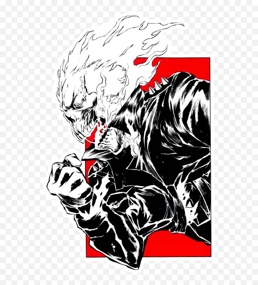 Ghost Rider Vinyl Sticker - Ghost Rider Vinyl Sticker Png,Ghost Rider Transparent