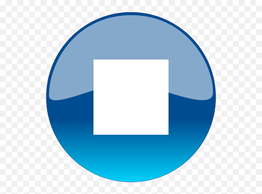 Blue Stop Button Png Svg Clip Art For Web - Download Clip Button Stop Icon Blue,Blue Download Icon