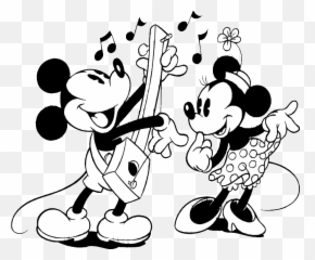 Mickey Mouse Clipart Black And White - Clipartsco Black White Cartoon Png,Mickey Icon Clip Art