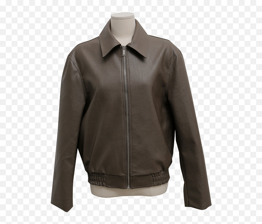 Outerwear Leather Jackets Stylenanda Korea - Long Sleeve Png,Cheap Icon Leather Jackets