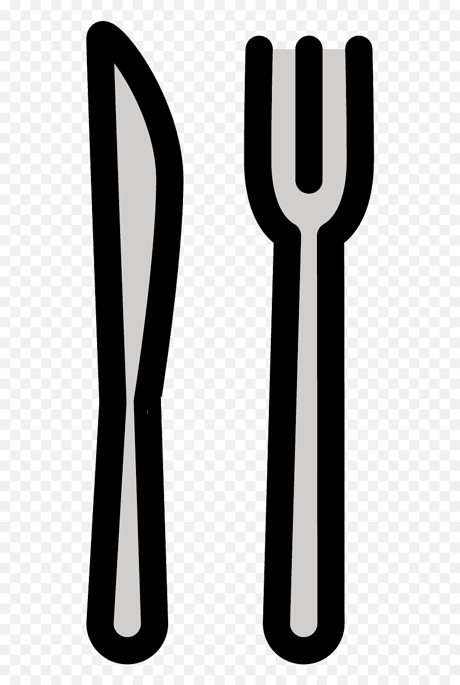 Fork And Knife Emoji Clipart Free Download Transparent Png - Tenedor Y Cuchillo Animados,Fork And Knife Icon Png