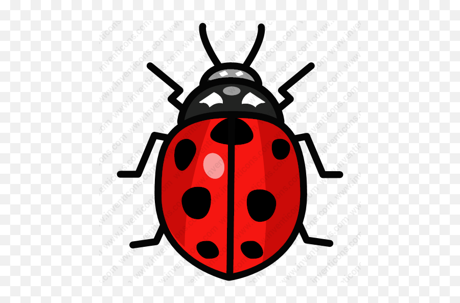 Download Ladybug Vector Icon Inventicons - 512 X 512 Labybug Png,Ladybug Icon Leaf