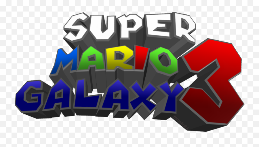 Super Mario Galaxy 3 Logo - Graphic Design Png,Super Mario Galaxy Logo