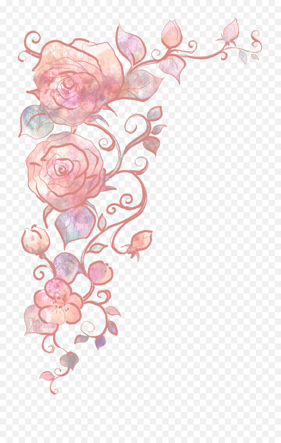 Image Free Stock Art Hand Painted - Rose Abstract Art Png,Art Png