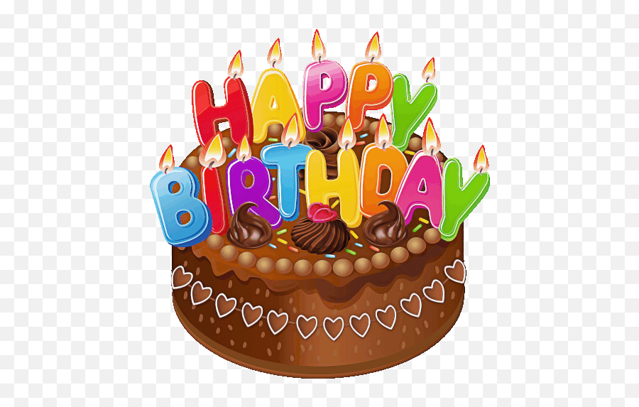 Happy Birthday Greeting Sticker - Happy Birthday Happy Birthday Cake Png,Facebook Birthday Icon
