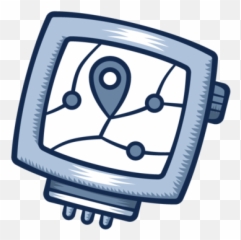 Gps Tracking - Cartoon Clipart Full Size 764344 Dot png