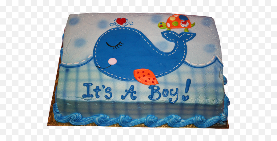 Babyshowertwelve - 2 Its A Boy Whale Cake Full Size Png Birthday Cake,Its A Boy Png