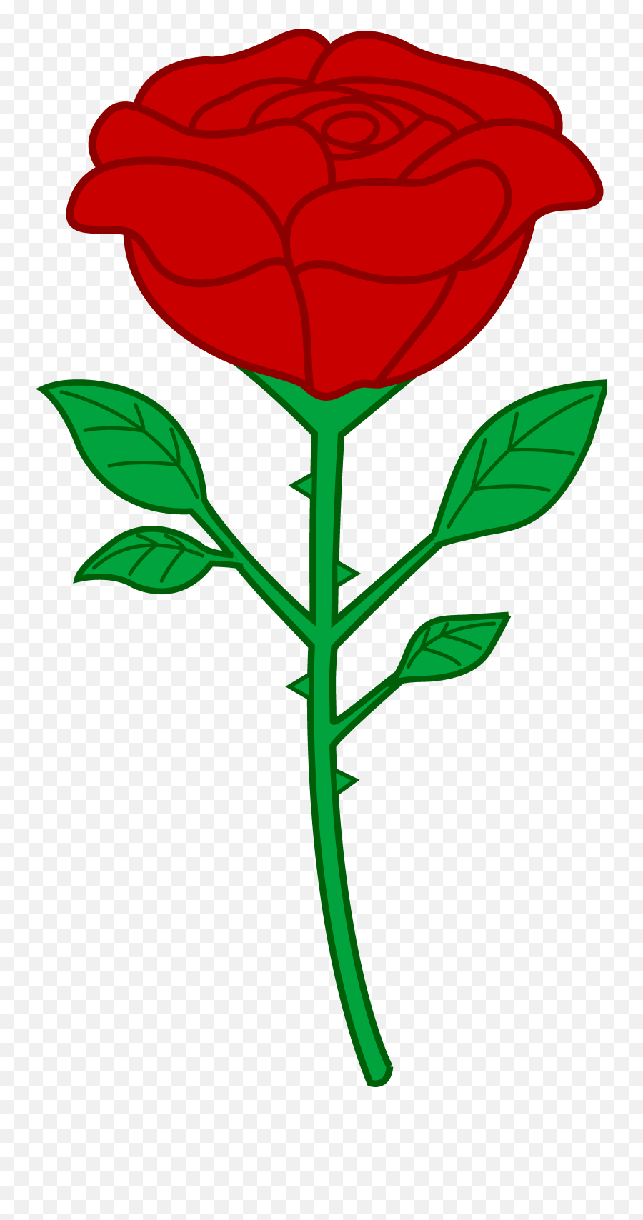 Rose Cartoon Roses Clipart Png - Rose With Thorns Clipart,Flower Cartoon  Png - free transparent png images 
