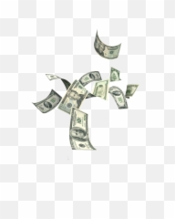 100 Dollar Bill Png - Falling Bills Transparent