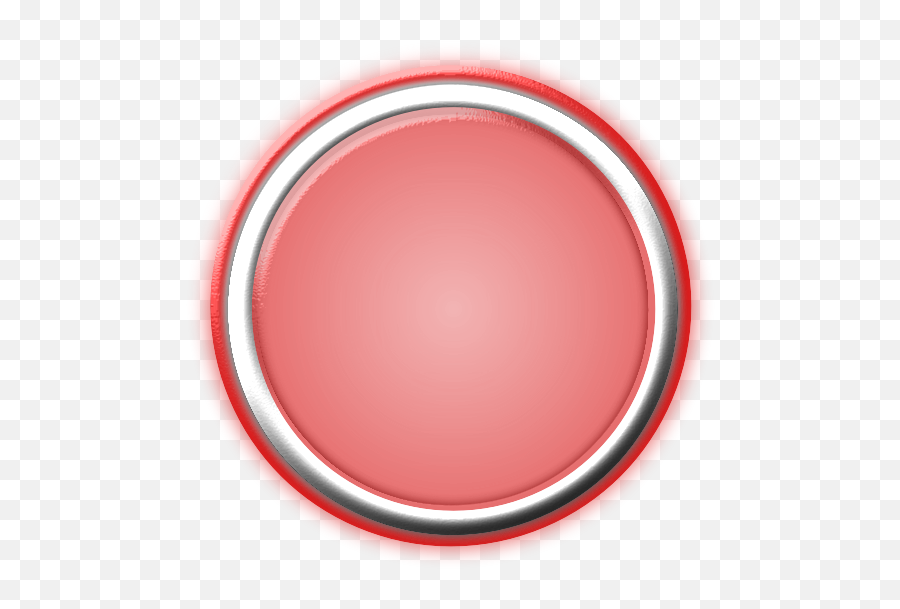 Red Button With Internal Light And Glowing Bezel Free Svg - Neon Circles Png Red,Glowing Light Png