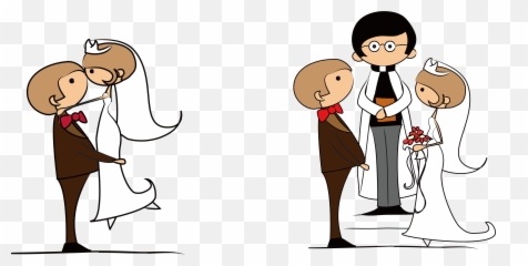 Download Hd Groom Clipart Bridal - Couple Wedding Transparent Art png
