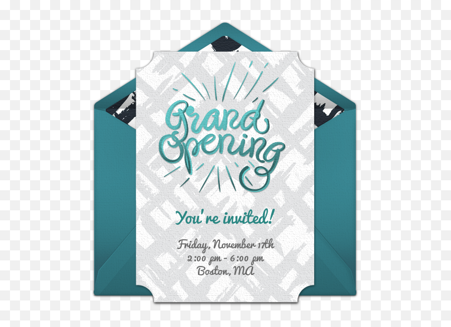 Free Grand Opening Calligraphy Online Invitation - Punchbowlcom Grand Opening Online Invitation Png,Grand Opening Png