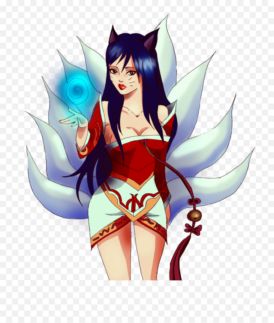 Rotate U0026 Resize Tool Nine Tailed Fox Png - Cartoon,Ahri Png