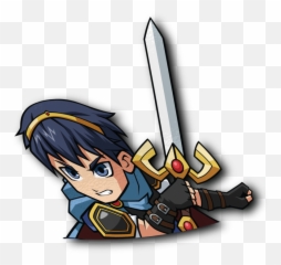 Marth Half Sticker - Cartoon Png,Marth Png