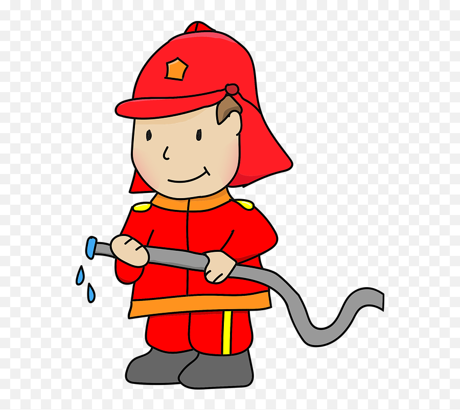 Firefighter Fire Extinguish - Free Vector Graphic On Pixabay Fire Fighter Clipart Draw Png,Firefighter Png