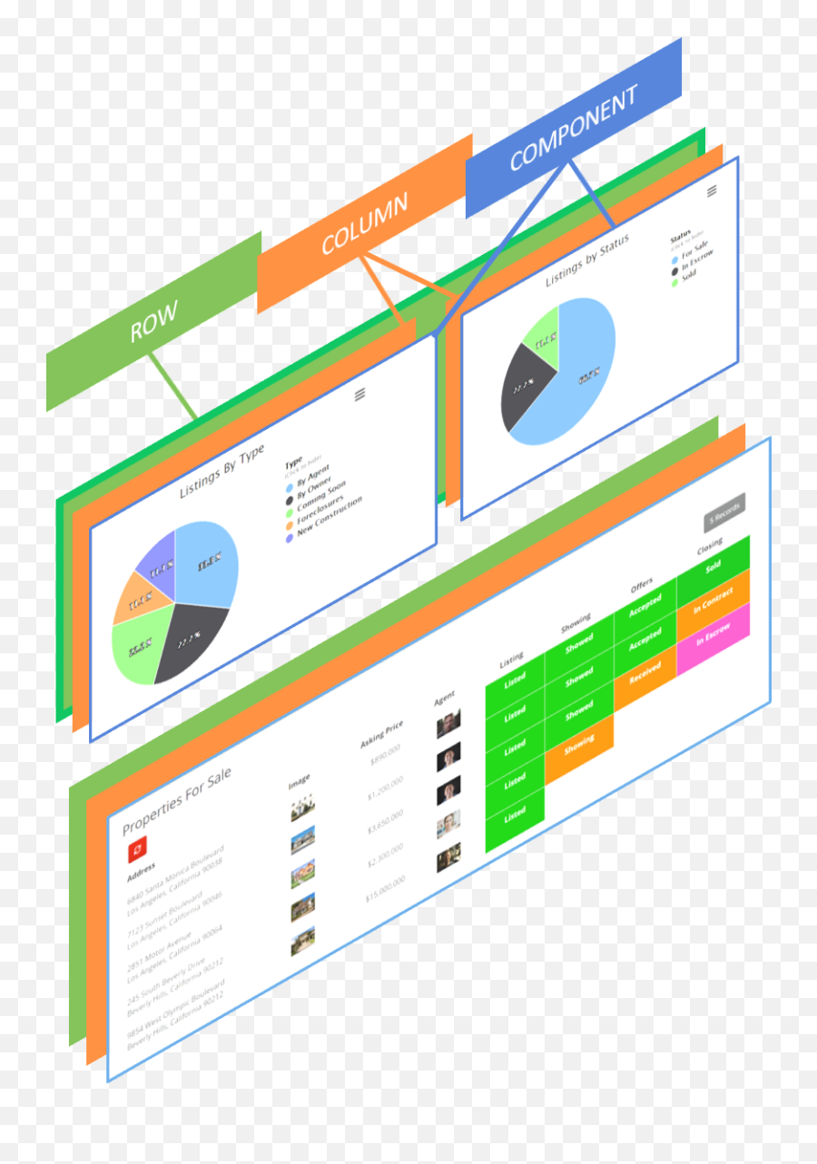 Page Builder Overview Tadabase - Graphic Design Png,Columns Png