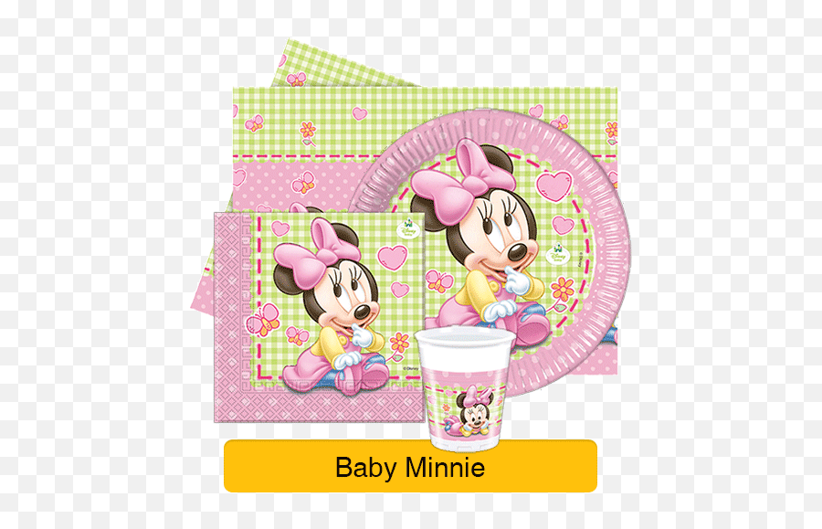 Minnie Mouse Party Supplies Birthday - Minnie Mouse 1st Birthday Png,Baby Minnie Mouse Png