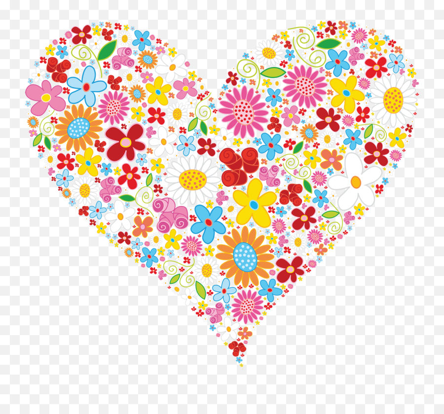 Png Hd Hearts And Flowers Transparent - Heart Clipart Free,Corazones Png