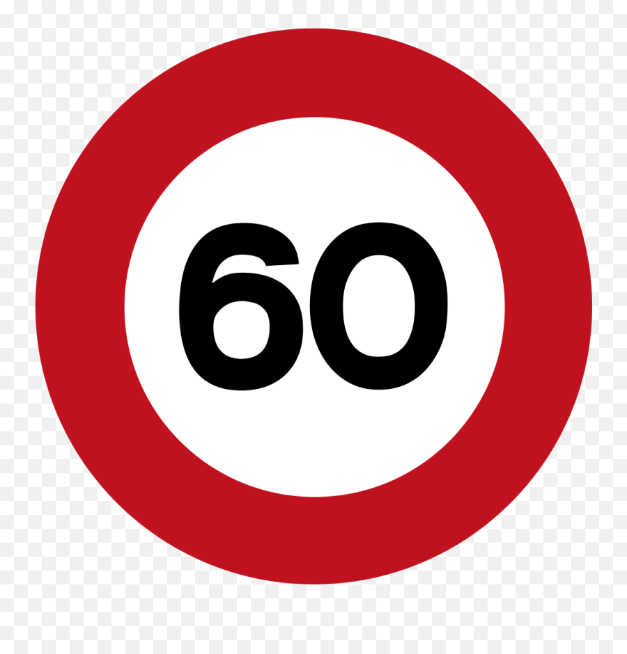 Filemalaysia Road Sign - Speed Limit 60svg Wikimedia Commons Symbol Road Sign Malaysia Png,Road Sign Png