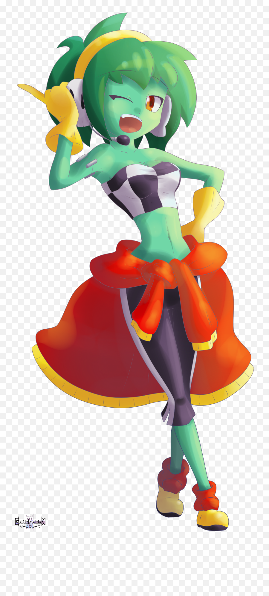 Shantae - Rottytops Pit Crew Ver By Gamefreakdx Fur Pit Crew Rottytops Fanart Png,Shantae Png