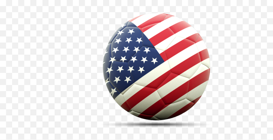 Football Icon Illustration Of Flag United States America - Ball Usa Flag Png,Usa Flag Transparent