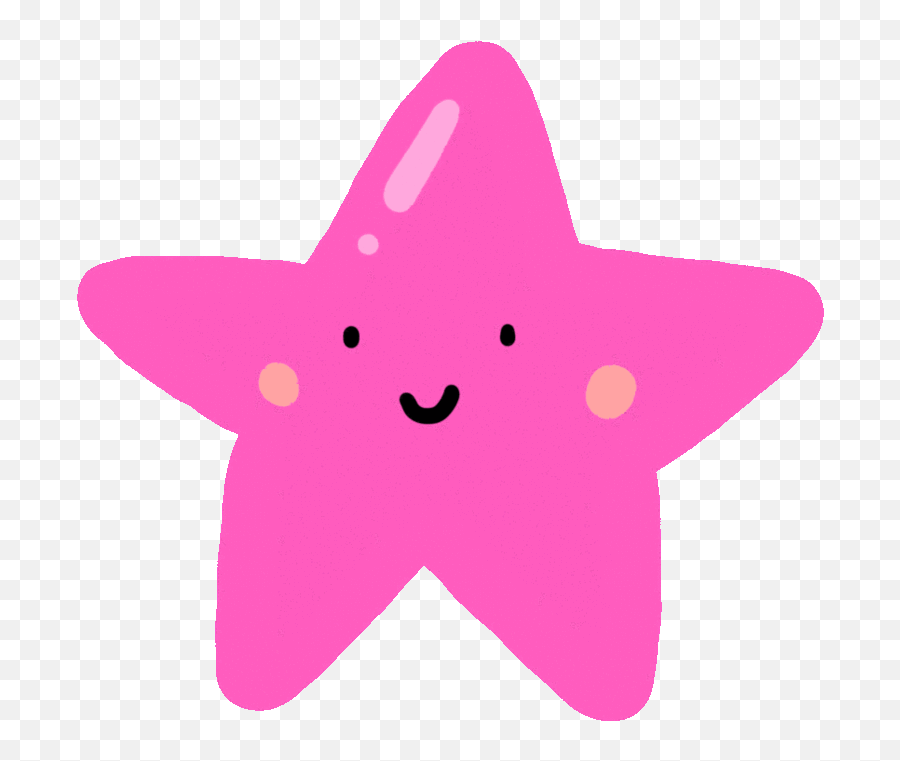 Happy Star Sticker By Lily U0026 Asa Clipart - Full Size Clipart Hot Pink Star Clipart Png,Star Sticker Png