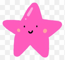 Happy Star Sticker By Lily U0026 Asa Clipart - Full Size Hot Pink png