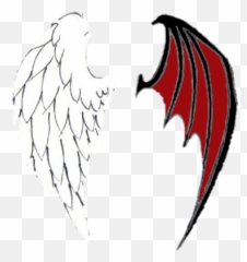 Devil Angel Wings Sticker - Drawing And png