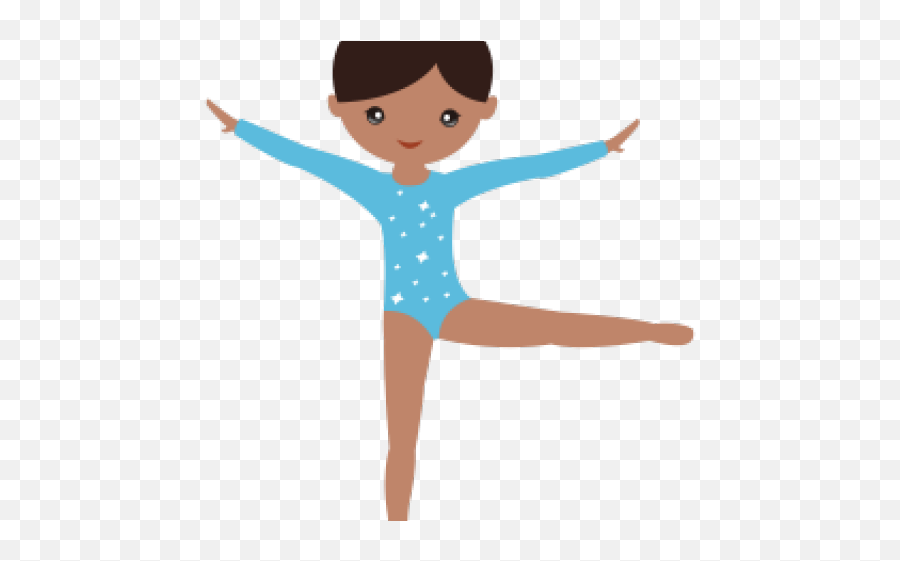 Gymnast Clipart Salute - Gymnastics Clipart Cartoon Teal Png,Gymnast Png