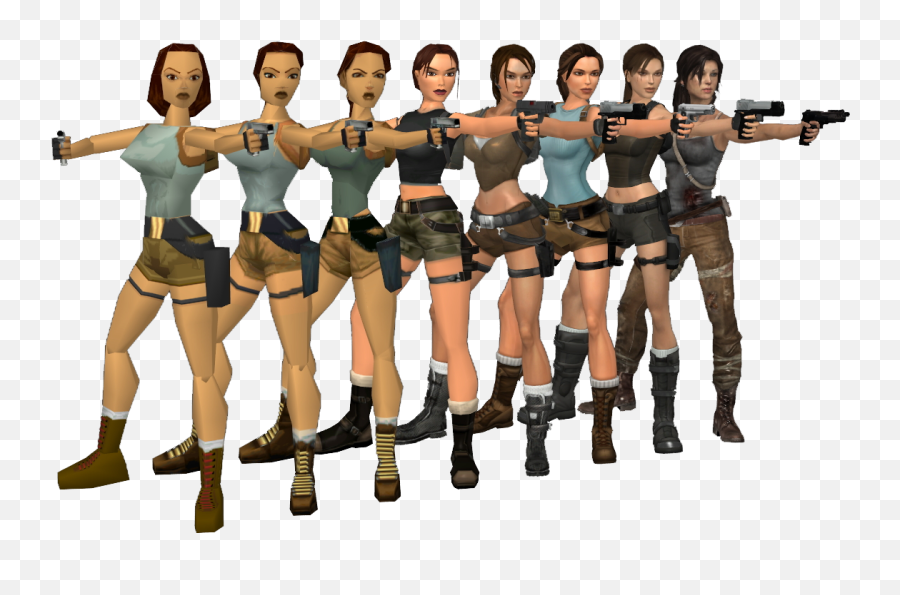 Gaming - Video Game Graphics History Png,Lara Croft Png
